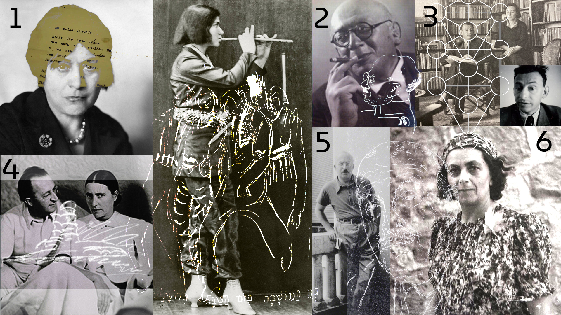 our visitors: Else Lasker-Schüler // Sammy Gronemann // Erich Mendelsohn // Gabriele Tergit // Arnold Zweig // Beatrice Zweig